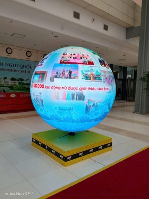 Cho thuê quả cầu led to phục vụ khai trương và ra mắt sản phẩm