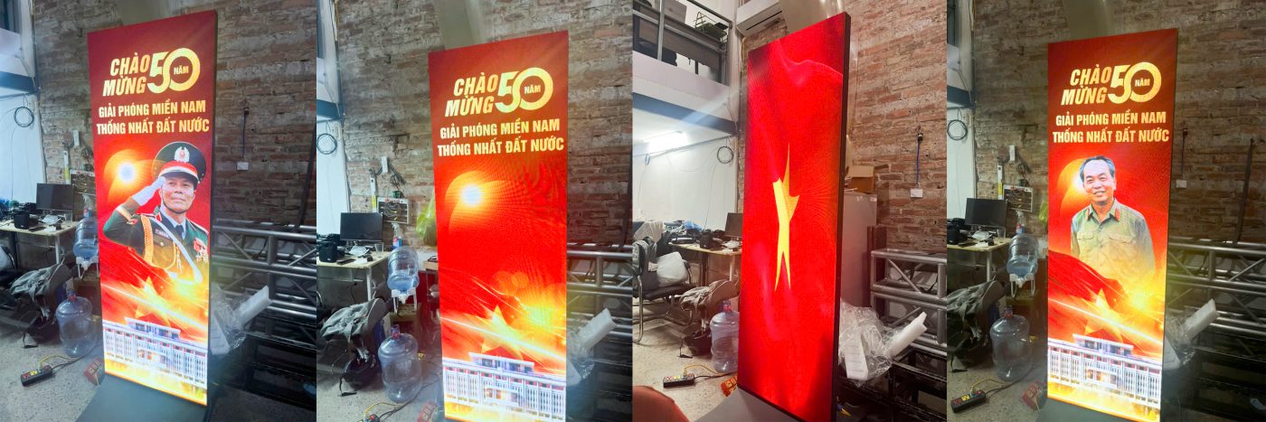 Standee quảng cáo điện tử tại hội nghị ở Hà Nội